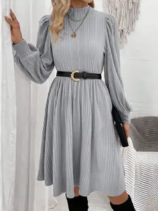 StyleCast x Revolte Jacquard Fit & Flare Dress