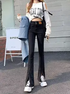 StyleCast Women Bootcut High-Rise Cotton Clean Look Jeans