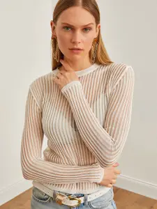 Olalook Women Striped Cotton Top