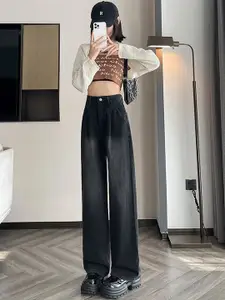 StyleCast x Revolte Women Straight Fit Slash Knee Jeans