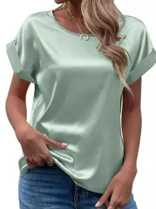 StyleCast Women Round Neck Extended Sleeves Top