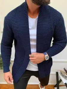 StyleCast Men Cable Knit Cardigan Sweaters