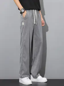 StyleCast x Revolte Men Casual Straight Fit Easy Wash Trousers