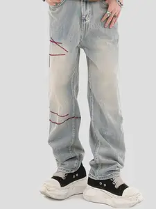 StyleCast x Revolte Men Relaxed Fit Light Fade Jeans