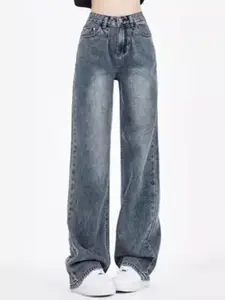 StyleCast Women Straight Fit High-Rise Light Fade Jeans