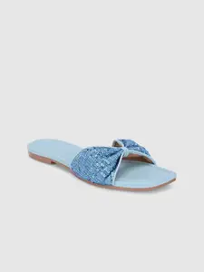 Killer Women Embellished Open Toe Flats