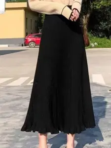 KPOP A-Line Midi Skirt