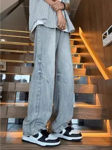 StyleCast Men Straight Fit Light Fade Cotton Jeans