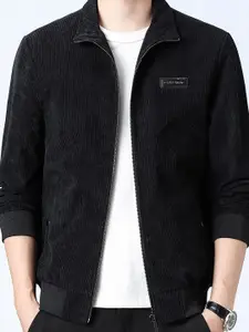 StyleCast x Revolte Men Mock Collar Solid Casual Jacket