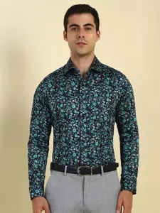 Allen Solly Sport Men Slim Fit Floral Printed Spread Collar Cotton Formal Shirt