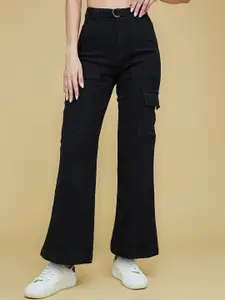 Life With Pockets Women Wide Leg High-Rise Stretchable Jeans