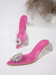 Froh Feet Women Embellished Party Kitten Sandals