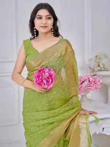 Saree mall Women Embellished Aari Work Tissue Sarees