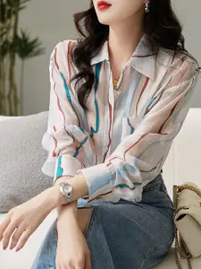 StyleCast Women Abstract Printed Casual Shirt