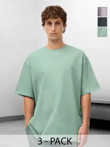 PRONK Men Oversized Drop-Shoulder T-shirt