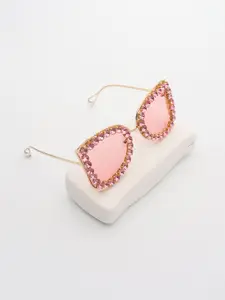 PELLE LUXUR Women Butterfly Sunglasses with UV Protected Lens PL25GS325