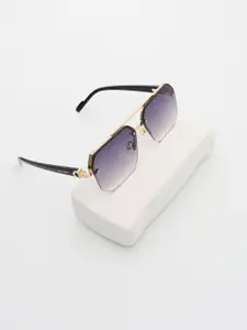 PELLE LUXUR Women Rectangle Sunglasses with UV Protected Lens PL25GS144