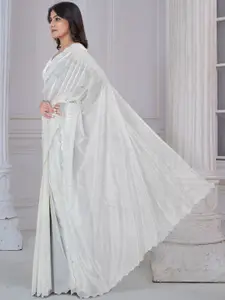 Saree mall Women Embellished Beads and Stones Net Sarees