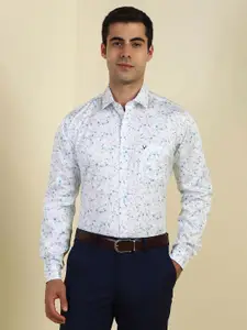 Allen Solly Men Floral Printed Slim Fit Cotton Formal Shirt