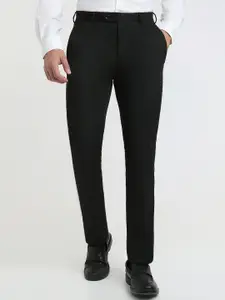 Raymond Men Mid-Rise Regular Fit Flat Front Formal Trousers