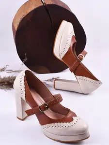 Try Me Women Colourblocked Block Sandals