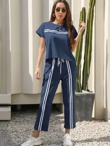 StyleCast Striped T-Shirt With Trousers