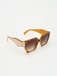 PELLE LUXUR Women Oversized Sunglasses with UV Protected Lens PL25GS331