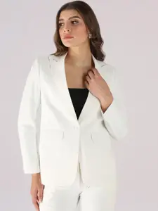 TAHVO Notched Lapel Single Breasted Blazer