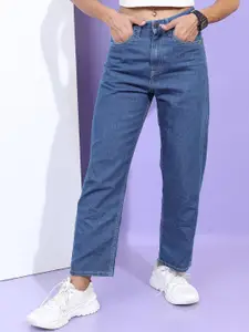 Tokyo Talkies Women Wide Leg Mid-Rise Jeans