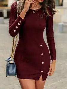 StyleCast Round Neck Bodycon Dress