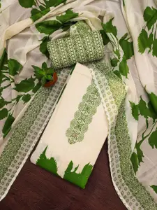 Panzora Floral Printed Unstitched Dress Material