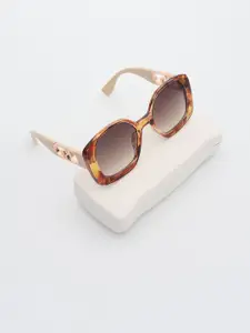 PELLE LUXUR Women Square Sunglasses with UV Protected Lens PL25GS243