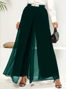 Outzidr Layered Look Maxi Skirt