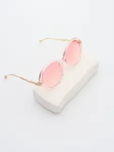 PELLE LUXUR Women Round Sunglasses with UV Protected Lens PL25GS266