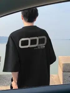 StyleCast x Revolte Men Typography Printed Round Neck Cotton T-shirt