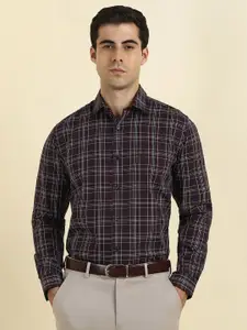 Allen Solly Slim Fit Tartan Checked Long Sleeves Pure Cotton Formal Shirt