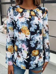 StyleCast Women Abstract Printed Round Neck Top