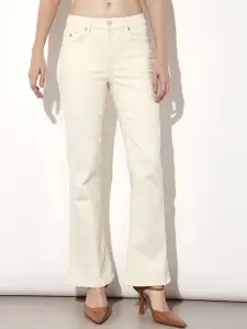 ONLY Women Flared Mid-Rise Stretchable Jeans