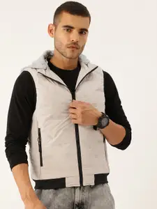 StyleCast x Revolte Textured Hooded Gilet Jacket