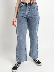 TYFFYN Women Flared High-Rise Stretchable Jeans