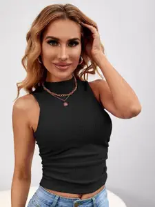 StyleCast High Neck Fitted Top