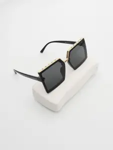 PELLE LUXUR Women Oversized Sunglasses with UV Protected Lens PL25GS65