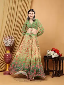 Louis Bayrad Printed Ready To Wear Lehenga & Blouse