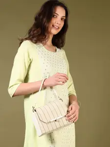 V-Mart Women Ethnic Motifs Embroidered Daily Straight Kurtas