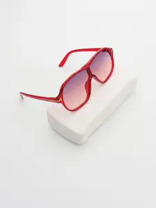 PELLE LUXUR Women Oversized Sunglasses with UV Protected Lens PL25GS92