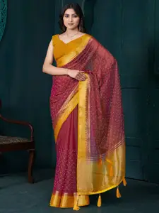 Saree mall  Women Embellished Aari Work Tissue Sarees