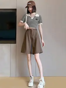 StyleCast x Revolte Women High-Rise Shorts