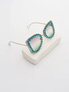 PELLE LUXUR Women Oversized Sunglasses with UV Protected Lens PL25GS324