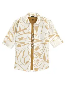 CHARCHIT Boys Printed Relaxed Fit Casual Shirt With T-Shirt