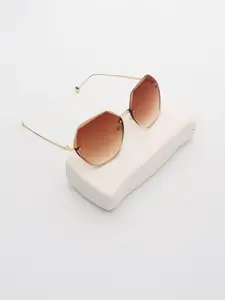 PELLE LUXUR Women Oversized Sunglasses with UV Protected Lens PL25GS321